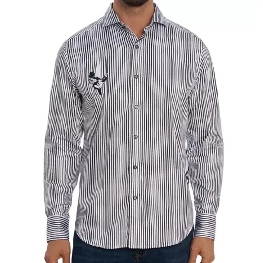 Robert Graham Men’s GUITAR RIFF Rock Star Medium Classic Fit button down EUC!